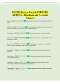 CHIMA Review Ch&period; 4-6 UPDATED ACTUAL Questions and Accurate Entity - CORRECT A NSWERS stored&period; Answers
