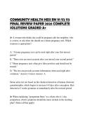 COMMUNITY HEALTH HESI RN V1 V2 V3 FINAL REVIEW PAPER 2026 COMPLETE SOLUTIONS GRADED A&plus;