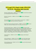 NCE and CPCE Study Guide UPDATED ACTUAL Questions and Accurate Answers