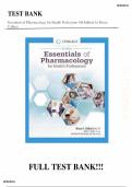 Test Bank  &ndash; Essentials of Pharmacology for Health Professions &lpar;9th Edition&rpar; By Bruce Colbert &vert; All Chapters Covered &vert; Rated A&plus; &vert; Newest Edition
