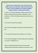 NURS 5461 ADULT GERONTOLOGY FINAL EXAM TEST BANK  NEWEST 2026 ACTUAL EXAM WITH COMPLETE QUESTIONS AND  CORRECT DETAILED ANSWERS &lpar;100&percnt; VERIFIED ANSWERS&rpar;  &vert;ALREADY GRADED A&plus;&vert; &vert;&vert;PROFESSOR VERIFIED&vert;&vert; 