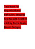 test bank for organizational behavior bridging science and practice v3&period;0 by talya bauer berrin erdogan