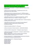 PSYCHOPHARMACOLOGY UPDATED SCRIPTED EXAM QUESTIONS AND SOLUTIONS GUARANTEE