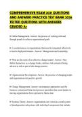 COMPREHENSIVE EXAM 2021 QUESTIONS AND ANSWERS PRACTICE TEST BANK 2026 TESTED QUESTIONS WITH ANSWERS GRADED A&plus;