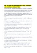 FIRE INSTRUCTOR 1 UPDATED STUDY GUIDE QUESTIONS AND SOLUTIONS GUARANTEE A&period;pdf