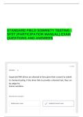 STANDARD FIELD SOBRIETY TESTING - SFST &lpar;PARTICIPATION MANUAL&rpar; EXAM QUESTIONS AND ANSWERS