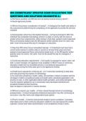 MN COSMETOLOGY UPDATED EXAM EVALUATION TEST QUESTIONS AND SOLUTIONS GUARANTEE