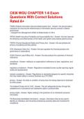 C836 WGU CHAPTER 1-6 Exam Questions With Correct Solutions Rated A&plus;