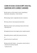 COMS 101 EXAM 3 EXAM SCRIPT 2026 FULL QUESTIONS WITH CORRECT ANSWERS
