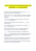 NCOA LDR 203S EXAM QUESTIONS AND ANSWERS A&plus; GUARANTEED