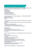 ADVANCED MED SURG UPDATED FINAL PAPER QUESTIONS AND SOLUTIONS GUARANTEE A&period;pdf