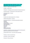ADVANCED MED SURG UPDATED STUDY GUIDE QUESTIONS AND SOLUTIONS GUARANTEE