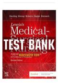 TESTBANK FOR LEWIS MEDICAL SURGICAL NURSING 11TH EDITION BY HARDING &lpar; ALL CHAPTERS 1-68&rpar; LATEST UPDATED EXAMINATION STUDYGUIDE 2023&sol;2024