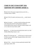 COMS 101 QUIZ 5 EXAM SCRIPT 2026 QUESTIONS WITH ANSWERS GRADED A&plus;