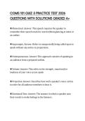COMS 101 QUIZ 6 ACTUAL TEST PAPER 2026 QUESTIONS WITH ANSWERS GRADED A&plus;