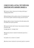 COMS 101 QUIZ 5 PRACTICE TEST 2026 QUESTIONS WITH SOLUTIONS GRADED A&plus;