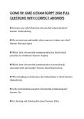 COMS 101 QUIZ 6 EXAM SCRIPT 2026 FULL QUESTIONS WITH CORRECT ANSWERS