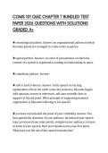 COMS 101 QUIZ CHAPTER 7 BUNDLED TEST PAPER 2026 QUESTIONS WITH SOLUTIONS GRADED A&plus;