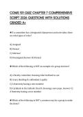 COMS 101 QUIZ CHAPTER 7 COMPREHENSIVE SCRIPT 2026 QUESTIONS WITH SOLUTIONS GRADED A&plus;