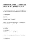 COMS 101 QUIZ CHAPTER 7 FULL PAPER 2026 QUESTIONS WITH ANSWERS GRADED A&plus;