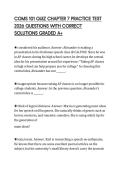 COMS 101 QUIZ CHAPTER 7 PRACTICE TEST 2026 QUESTIONS WITH CORRECT SOLUTIONS GRADED A&plus;