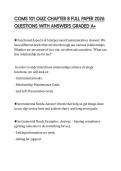 COMS 101 QUIZ CHAPTER 8 FULL PAPER 2026 QUESTIONS WITH ANSWERS GRADED A&plus;