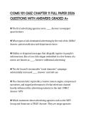 COMS 101 QUIZ CHAPTER 11 FULL PAPER 2026 QUESTIONS WITH ANSWERS GRADED A&plus;