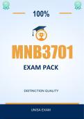 MNB3701 EXAM PACK  2026 - Distinction Guaranteed&period; &lowbar;UNISA 