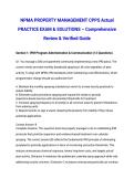 NPMA PROPERTY MANAGEMENT CPPS Actual PRACTICE EXAM & SOLUTIONS &ndash; Comprehensive Review & Verified Guide