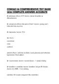 COMSAE 110 COMPREHENSIVE TEST BANK 2026 COMPLETE ANSWERS ACCURATE