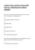 COMS 101 QUIZ CHAPTER 15 EXAM SCRIPT 2026 FULL QUESTIONS WITH CORRECT ANSWERS