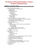 Test Bank&colon; Intimate Relationships &lpar;3rd Edition&rpar; &ndash; Thomas Bradbury & Benjamin Karney
