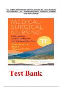 Test Bank For Medical-Surgical Nursing&colon; Concepts For Clinical Judgment And Collaborative Care 11th Edition By Donna D&period; Ignatavicius  Complete Guide With Rationales