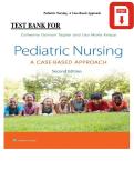 Test Bank For Pediatric Nursing- A Case-Based Approach 2nd Edition Tagher Knapp Test Bank Latest Update 2023&vert; All Chapters Covered&vert; ISBN NO&colon;10&comma;&vert; ISBN NO-13&comma;978-1975209063&vert;