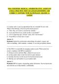 NHA CERTIFIED MEDICAL ADMINISTRATIVE ASSISTANT  &lpar;CMAA&rpar; PRACTICE TEST 2&period;0 A EXAM QUESTIONS AND  CORRECT ANSWERS WITH RATIONALES GRADED A&plus;  LATEST