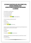CST EXAM 3&vert;QUESTIONS AND 100&percnt; CORRECT WELL DETAILED ANSWERS&vert;LATEST UPDATE&excl;&excl;&excl;&excl;&excl;2026&vert;GUARANTEED PASS&vert;GRADED A&plus;&vert;VERIFIED