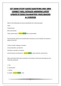 CST EXAM STUDY GUIDE&vert;QUESTIONS AND 100&percnt; CORRECT WELL DETAILED ANSWERS&vert;LATEST UPDATE&excl;&excl;&excl;&excl;&excl;2026&vert;GUARANTEED PASS&vert;GRADED A&plus;&vert;VERIFIED