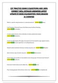 CST PRACTICE EXAM 5&vert;QUESTIONS AND 100&percnt; CORRECT WELL DETAILED ANSWERS&vert;LATEST UPDATE&excl;&excl;&excl;&excl;&excl;2026&vert;GUARANTEED PASS&vert;GRADED A&plus;&vert;VERIFIED