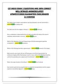 CST MOCK EXAM 1&vert;QUESTIONS AND 100&percnt; CORRECT WELL DETAILED ANSWERS&vert;LATEST UPDATE&excl;&excl;&excl;&excl;&excl;2026&vert;GUARANTEED PASS&vert;GRADED A&plus;&vert;VERIFIED