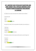 CST -ANATOMY AND PHYSIOLOGY&vert;QUESTIONS AND 100&percnt; CORRECT WELL DETAILED ANSWERS&vert;LATEST UPDATE&excl;&excl;&excl;&excl;&excl;2026&vert;GUARANTEED PASS&vert;GRADED A&plus;&vert;VERIFIED