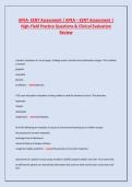 APEA- EENT Assessment &sol; APEA &ndash; EENT Assessment &vert; High-Yield Practice Questions & Clinical Evaluation Review