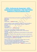 APEA- Cardiovascular Assessment &sol; APEA &ndash; Cardiovascular Assessment &vert; High-Yield Practice Questions & Clinical Evaluation Review