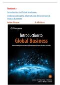Test Bank for Introduction to Global Business&colon; Understanding the International Environment & Global Business 3rd Edition by Julian Gaspar &comma; All Chapters Included