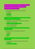 Comparative Anatomy Examination Newest With  Complete Questions And Correct Detailed  Answers&vert; Brand New Version 