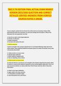 TNCC 9 TH EDITION FINAL ACTUAL EXAM NEWEST VERSION