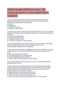 Medical-Surgical HESI Exam Prep &ndash; 160  Practice Questions &vert; Latest Update 2026 &vert;  Graded A&plus;