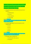 Surface Anatomy Examination Newest With  Complete Questions And Correct Detailed  Answers&vert; Brand New Version 