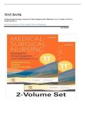  TEST BANK FOR Medical-Surgical Nursing&colon; Concepts for Clinical Judgment and Collaborative Care &comma; 2-Volume Set 11th Edition by Donna D&period; Ignatavicius &comma; ISBN&colon; 9780323878272 &vert;Chapter 1-74&vert; Questions & Answers with Rationales&comma; Guide A&plus;