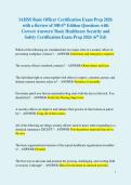 IAHSS Basic Officer Certification Exam Prep Package 2026 with a Review of 500 Recently Tested Questions with Correct Answers&sol; Basic Healthcare Security and Safety Certification Exam Prep 2026