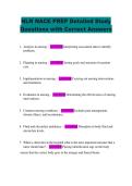 NLN NACE PREP Detailed Study  Questions with Correct Answers